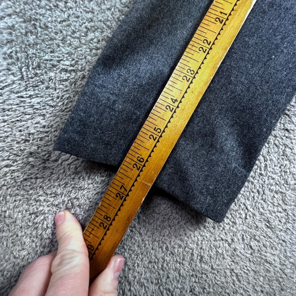 J.Crew Wool Dress Pants Womens Size 0 100% Wool Vitale Barberis Canonico Grey - Picture 6 of 12
